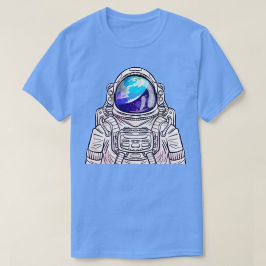 Astronaut Earth Reflex T-Shirt (Design vorne)