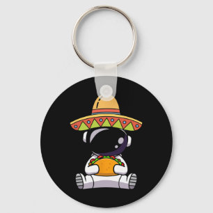 Astronaut Eating Tacos Funny Cinco De Mayo Space M Schlüsselanhänger