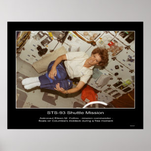 Astronaut Eileen M. Collins-Floats Poster