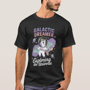Astronaut Einhorn Galaxie des Weltraum T-Shirts