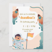 Astronaut Einladung (Vorderseite)