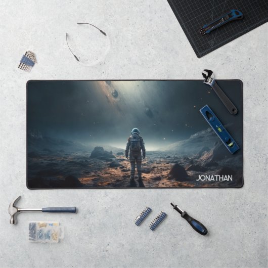 Astronaut entdecken Planets Space Travel Galaxy Schreibtischunterlage (Arbeitsplatz)