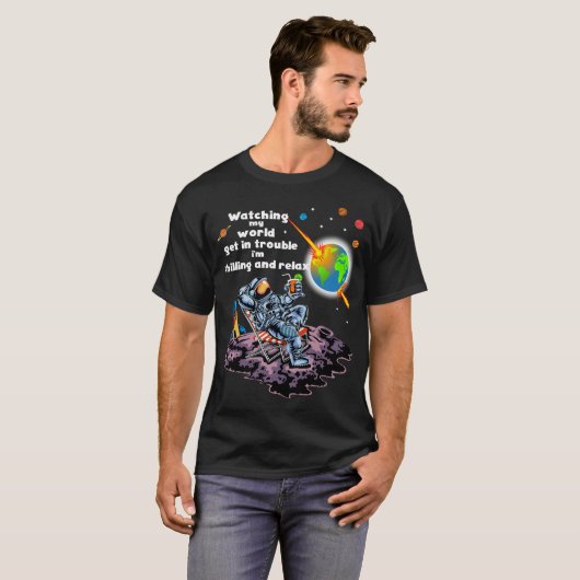Astronaut entspannen T-Shirt (Vorne ganz)