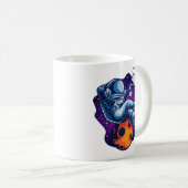 Astronaut entspannt sich mit Kaffee Kaffeetasse (VorderseiteRechts)