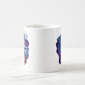 Astronaut entspannt sich mit Kaffee Kaffeetasse (Mittel)