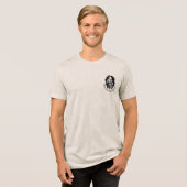 Astronaut „Erforsche das Unbekannte“  Tri-Blend Shirt (Vorderseite voll)