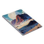 Astronaut erforscht ein riesiges Desert-Notebook a Notizblock (Rechte Seite)