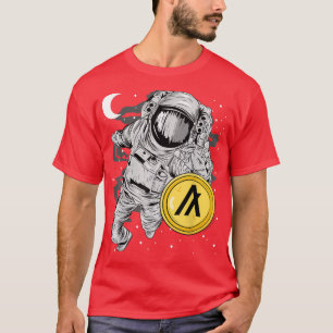 Astronaut erreicht Algorand ALGO Münze zum Mond T-Shirt