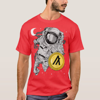 Astronaut erreicht Algorand ALGO Münze zum Mond T-Shirt