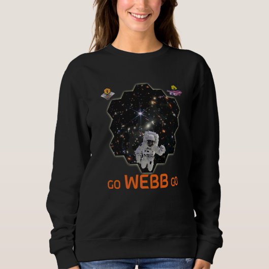 Astronaut Erster Deep-Field-Image Webb-Weltraumtel Sweatshirt (Vorderseite)