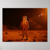 Astronaut erster menschlicher Marsmensch auf dem R Poster (Vorne)