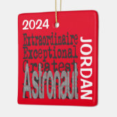 Astronaut Extraordinaire CUSTOM Keramikornament (Links)