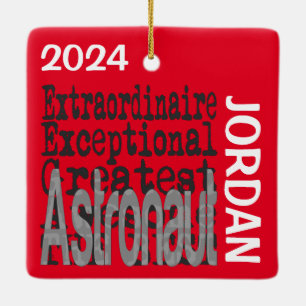 Astronaut Extraordinaire CUSTOM Keramikornament