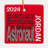 Astronaut Extraordinaire CUSTOM Keramikornament (Vorderseite)