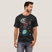 Astronaut Fahrrad springen T-Shirt (Vorne ganz)