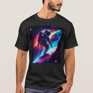 Astronaut fährt die Sterne T-Shirt