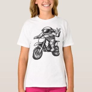 Astronaut fährt Dirt Bike T-Shirt