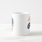 Astronaut fährt einen BMX Kaffeetasse (Mittel)