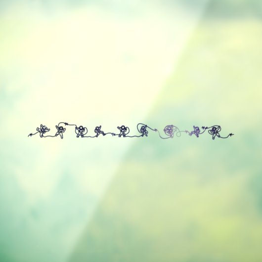 Astronaut Fensteraufkleber (Blatt 3)