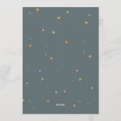 Astronaut First Birthday Invitation Einladung (Rückseite)