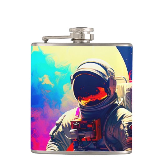 Astronaut Flachmann (Vorderseite)