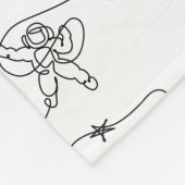 Astronaut Fleece Blanket (Ecke)
