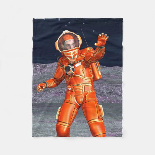 Astronaut Fleecedecke (Vorderseite)