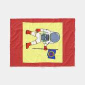 Astronaut Fleecedecke (Vorderseite (Horizontal))