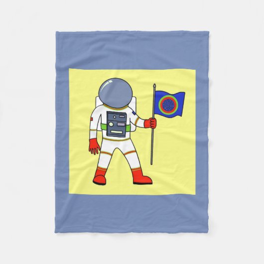 Astronaut Fleecedecke (Vorderseite)