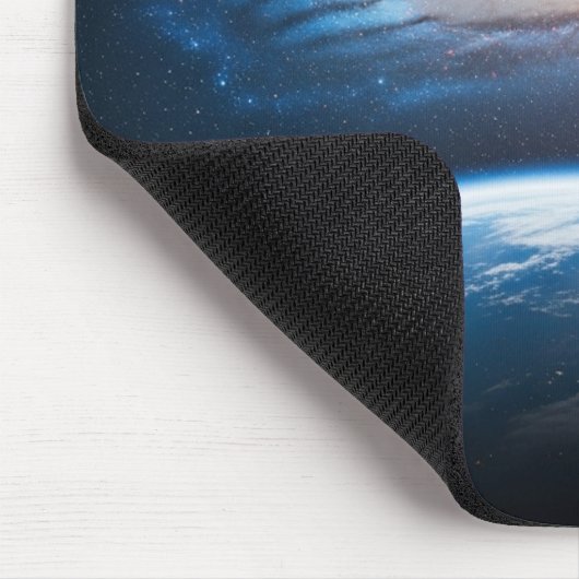 Astronaut Float Earth View Galaxy Space Mousepad (Ecke)