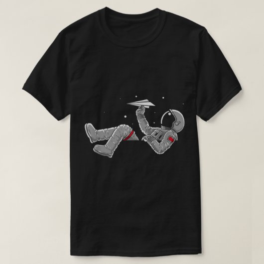 Astronaut Floating in Space Design T-Shirt (Design vorne)