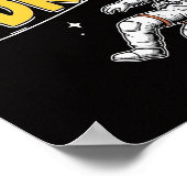 Astronaut Floating in Space Dreamy Cosmic Believe, Poster (Ecke)