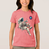 Astronaut Floating Space Adventure T - Shirt (Vorderseite)