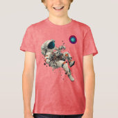 Astronaut Floating Space Adventure T - Shirt (Vorderseite)
