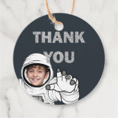 Astronaut Foto Birthday Vielen Dank Geschenkanhänger (Vorderseite)