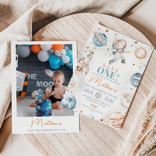 Astronaut Foto Erster Ausflug rund um die Sonne Ge Einladung