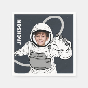 Astronaut Foto Geburtstag Personalisiert Serviette