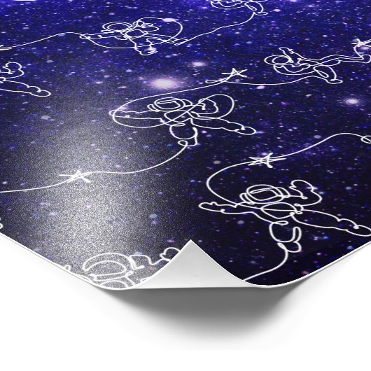 Astronaut Fotodruck (Ecke)