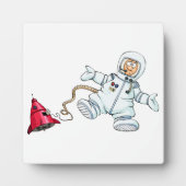 Astronaut Fotoplatte (Vorderseite)
