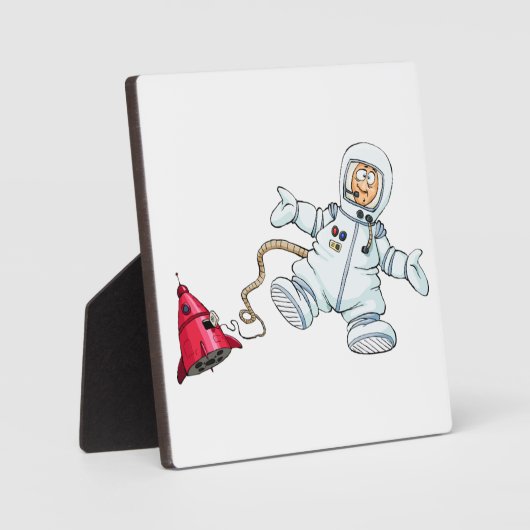 Astronaut Fotoplatte (Vorderseite)