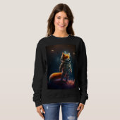 Astronaut Fox In Space Sweatshirt (Vorne ganz)