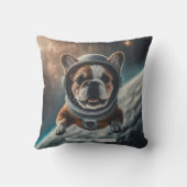 Astronaut French Bulldog Space Nursery Kissen (Rückseite)