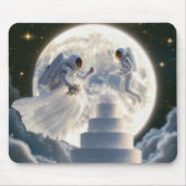 Astronaut frisch im Mondlicht Mousepad (Vorne)