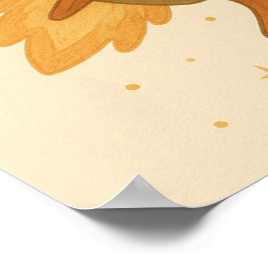 Astronaut Frog Rocket Ride Poster (Ecke)