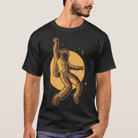 Astronaut Funky Design T-Shirt (Vorderseite)