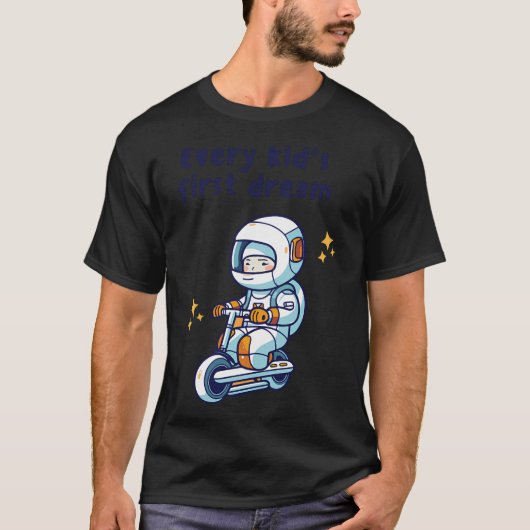 Astronaut für Kindheitstraum T-Shirt (Vorderseite)