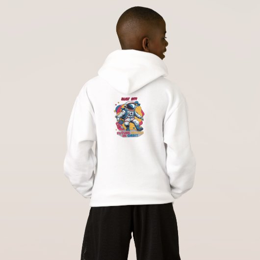 Astronaut - Future Genius In Orbit Back To School Hoodie (Schwarz voll)