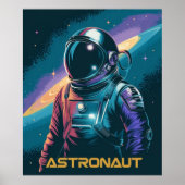 Astronaut Futuristic Poster (Vorne)