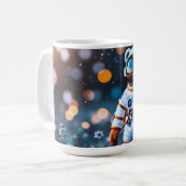 Astronaut Galaxie Bokeh Kaffeetasse (Vorderseite Links)