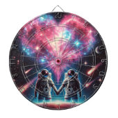 Astronaut Galaxy Dartboard Dartscheibe (vorne)